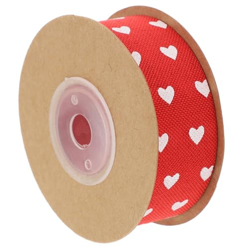 Angoily Rotes Geschenkband mit Herzmuster Dünnes Satinband für Valentinstag Hochzeit Geschenkverpackung und Bastelarbeiten Vielseitiges Dekoband für Blumen und Partydekoration Angoily Rotes Geschenkband mit Herzmuster Dünnes Satinband für Valentinstag Hochzeit Geschenkverpackung und Bastelarbeiten Vielseitiges Dekoband für Blumen und Partydekoration von Angoily