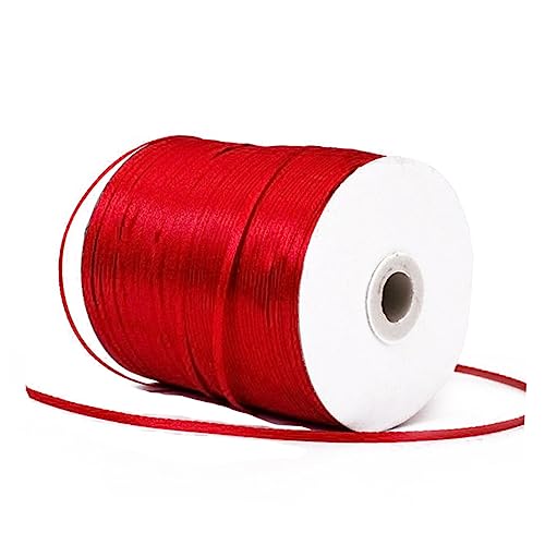 Angoily Rotes Satinband Yards für Basteln Hochzeiten Geburtstagsfeiern und Geschenkverpackungen Langlebiges Polyesterband für Schleifen und Scrapbooking Angoily Rotes Satinband Yards für Basteln Hochzeiten Geburtstagsfeiern und Geschenkverpackungen Langlebiges Polyesterband für Schleifen und Scrapbooking von Angoily
