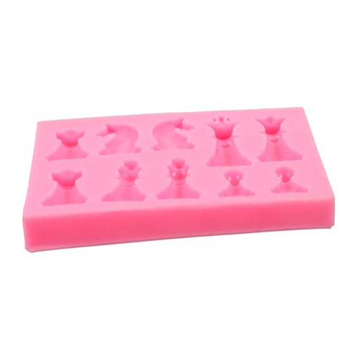 Angoily Schach DIY Silikonform Schachfigur Gießform für Kreative Bastelprojekte für Familienaktivitäten und Individuelles Design Rosa Farbton Angoily Schach DIY Silikonform Schachfigur Gießform für Kreative Bastelprojekte für Familienaktivitäten und Individuelles Design Rosa Farbton von Angoily