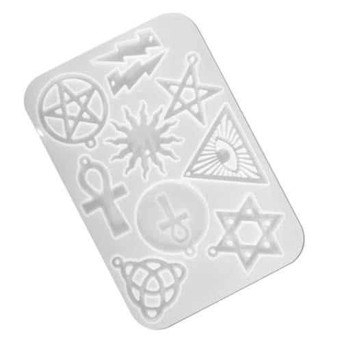 Angoily Schimmel Herstellung Schmuckformen Scone Abs Buchstabenform bastelzeug craft gießform handwerkskunst Schmuckanhänger Silikonformen für Ohrringe Silikonformen für DIY Kieselgel Weiß von Angoily