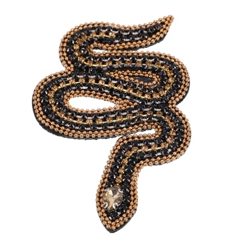 Angoily Schlangen Strass Patch zum Aufnähen Einzigartiges DIY Zodiac Schlangen Design Funkelnde Paillettenapplikation für Kleidung Schuhe Hüte und Taschen Modische Reptilienverzierung Angoily Schlangen Strass Patch zum Aufnähen Einzigartiges DIY Zodiac Schlangen Design Funkelnde Paillettenapplikation für Kleidung Schuhe Hüte und Taschen Modische Reptilienverzierung von Angoily