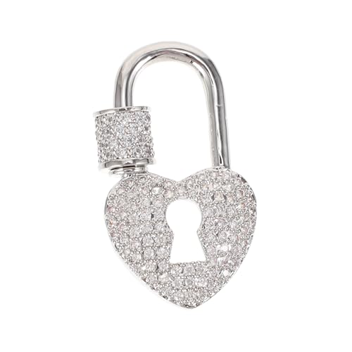 Angoily Schlüsselanhänger Herz-schloss Kettenverschluss Langlebig und Einfach zu Befestigen für DIY Schmuckherstellung und Damenketten Hautfreundlich und Vielseitig Einsetzbar Angoily Schlüsselanhänger Herz-schloss Kettenverschluss Langlebig und Einfach zu Befestigen für DIY Schmuckherstellung und Damenketten Hautfreundlich und Vielseitig Einsetzbar von Angoily