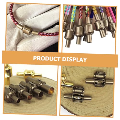 Angoily Schmuckverschluss für Lederarmband Langlebiger Rostfreier Armbandverbinder DIY Schmuckzubehör Geeignet für Ketten Halsketten Armbänder Große Öffnung Angoily Schmuckverschluss für Lederarmband Langlebiger Rostfreier Armbandverbinder DIY Schmuckzubehör Geeignet für Ketten Halsketten Armbänder Große Öffnung von Angoily