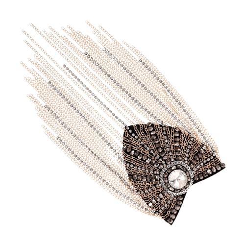 Angoily Schulterklappen Mit Quaste Quasten Zum Basteln Pin-display-halter Kostüm Goldkette Schulterklappen Für Männer Taschenkette Schulter Diy Epauletten Bretter Kostüm Schulter Metall von Angoily