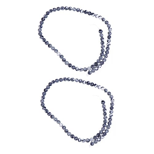 Angoily Schwarz Weiße Malachit Perlen Stränge Diy Schmuckzubehör für Armbänder und Schlüsselanhänger Bastelmaterialien für Projekte Angoily Schwarz Weiße Malachit Perlen Stränge Diy Schmuckzubehör für Armbänder und Schlüsselanhänger Bastelmaterialien für Projekte von Angoily