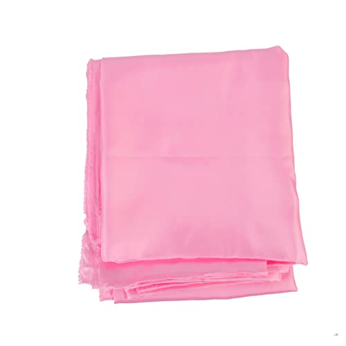 Angoily Seidenimitat Stoff nähen Material Futterstoff Satinstoff Beschichtung Stoff zum Nähen von Kopfbedeckungen Kleiderstoff selber machen Bastelstoff für den Haushalt Polyester Rosa von Angoily