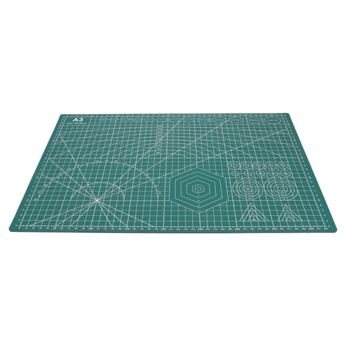 Angoily Selbstheilende Schneidematte Beidseitig mit Rutschfester Oberfläche Doppelseitige Bastelunterlage mit Präzisen Skalen für Handwerk Nähen und DIY projekte Robust und Schützend von Angoily