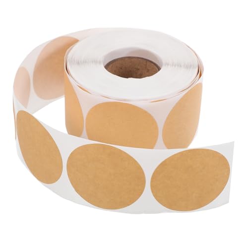 Angoily Selbstklebende Kraftpapier Etiketten Runde Blanko Aufkleber zum Beschriften Wiederablösbar Für Geschenkverpackungen Klassifizierung Kerzengläser Büro und Haushalt Angoily Selbstklebende Kraftpapier Etiketten Runde Blanko Aufkleber zum Beschriften Wiederablösbar Für Geschenkverpackungen Klassifizierung Kerzengläser Büro und Haushalt von Angoily