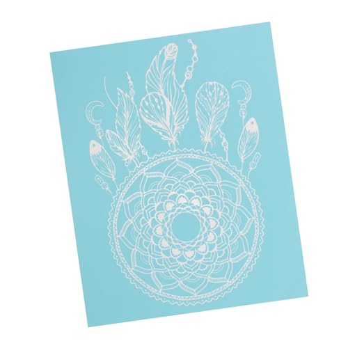 Angoily Selbstklebende Siebdruckschablonen Wiederverwendbare Mesh Transfer Schablonen für Diy Kleidung Taschen und Wohnaccessoires Muster und Designs Angoily Selbstklebende Siebdruckschablonen Wiederverwendbare Mesh Transfer Schablonen für Diy Kleidung Taschen und Wohnaccessoires Muster und Designs von Angoily