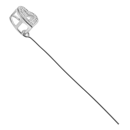 Angoily Silberknopf Anhänger Schließe Schmuck Verschlüsse Reize Van silberner Halskettenverschluss Jade-Schnalle Halskette Anhänger Verschluss Anhänger mit Metallschnalle 925 Silber Silver von Angoily