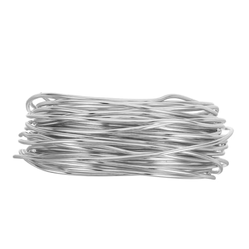 Angoily Silberner Aluminiumdraht Zum Basteln: 10 M Biegsamer Draht Zum Modellieren Von Schmuck, Fahrradmodifikationen Und Basteln Von Blumenkränzen Im Garten, Verpacken Von Angoily Silberner Aluminiumdraht Zum Basteln: 10 M Biegsamer Draht Zum Modellieren Von Schmuck, Fahrradmodifikationen Und Basteln Von Blumenkränzen Im Garten, Verpacken Von von Angoily