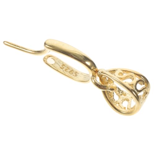 Angoily Silberner Diy Schmuckverschluss Quetschperlen Clip Anhängerverbinder für Halsketten und Armbänder Langlebiger Schmuckclip für Kreative Bastelprojekte Angoily Silberner Diy Schmuckverschluss Quetschperlen Clip Anhängerverbinder für Halsketten und Armbänder Langlebiger Schmuckclip für Kreative Bastelprojekte von Angoily