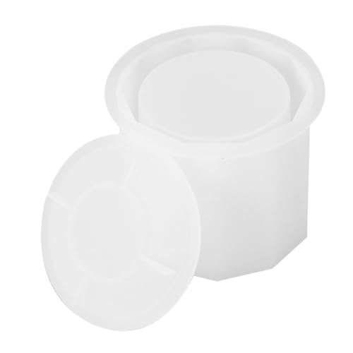 Angoily Silicone Box Mold für Diy Projekte Geometrische Form für Runde Aufbewahrungsboxen Epoxidharz für Bastelarbeiten und Designs von Angoily