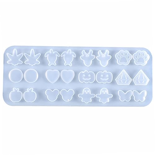 Angoily Silikon Ohrringe Form Epoxidharz Gießform für Diy Schmuckherstellung Mini Ohrstecker Silikonform für Kreative Bastelprojekte von Angoily