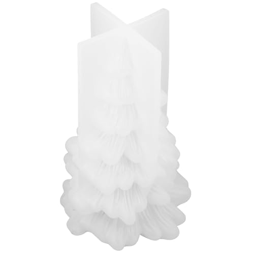 Angoily Silikon Weihnachtsbaum Kerzenform für DIY Aromakerzen Flexibles Gießwerkzeug für Handgemachte Kerzen und Dekorationen für Weihnachten und Kreative von Angoily