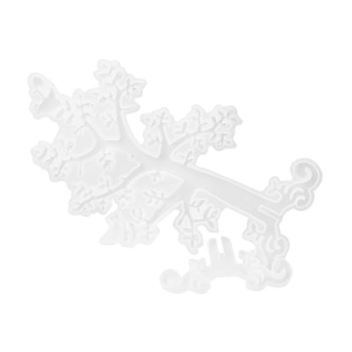 Angoily Silikonform Schmuckständer Baumform Gießform Ohrring Halsketten Halter DIY Resin Schmuck Display Mold Langlebig Bpa Frei Wiederverwendbar Einfache Reinigung von Angoily