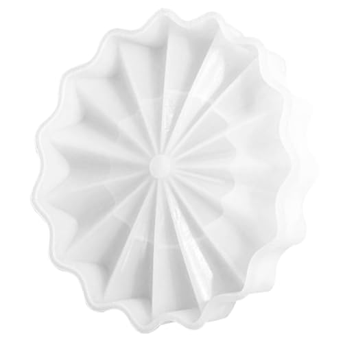 Angoily Silikonform Wellen tablett DIY Silikonform mit Rillen Wiederverwendbar Flexibel Epoxidharz Tellerform für Heimdeko und Bastelprojekte von Angoily