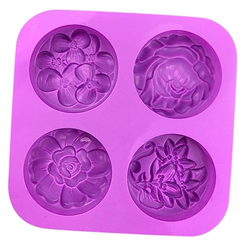 Angoily Silikonform Zum Backen Geformt Für Hochzeitstortendekorationen Seifenherstellung Kuchenform Keksformen Keksform Schokoladen DIY Formen Blumenplätzchenformen Muffinform von Angoily
