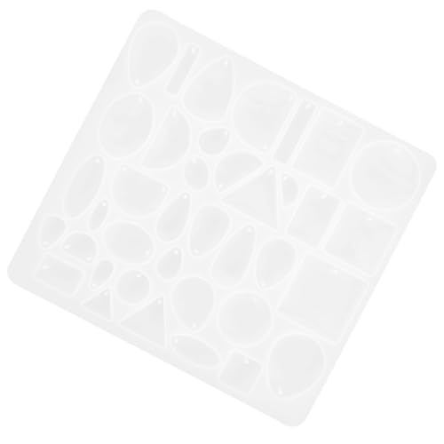 Angoily Silikonform für Epoxidharz Anhänger Flexible Langlebige DIY Schmuck Gießform für Ohrringe Halsketten Schlüsselanhänger Wiederverwendbar Hohe Reißfestigkeit Einfache Entformung von Angoily