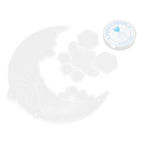 Angoily Silikonform für Epoxidharz Mond bienen Anhänger Flexible Gießform für DIY Windspiel Schmuck Langlebige Glatte Silikonform für Kreative Resin Kunsthandwerke von Angoily