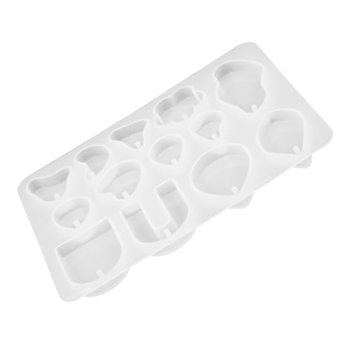 Angoily Silikonform für Ohrringe und Anhänger Flexible Reißfeste Gießform für Resin Schmuckherstellung Waschbare DIY Harzform für Individuelle Schmuckanhänger von Angoily