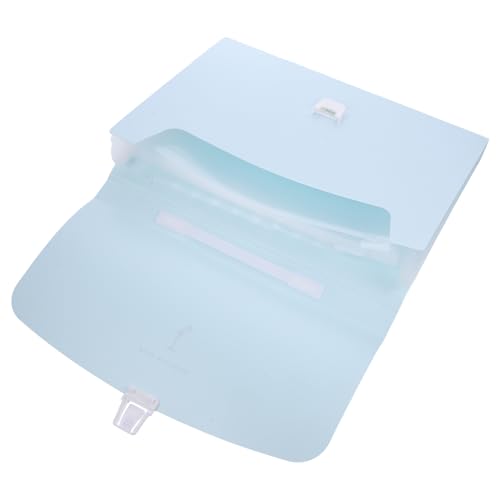 Angoily Simple Pp13 Tragbare Akkordeontasche Mehrschichtige Dokumententasche A4 Ordner Studentenhandtasche Aufbewahrung Dokumententasche Pink Schulorganizer Dokumentenorganizer Blau von Angoily