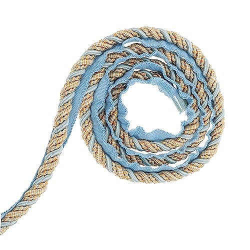Angoily Sofa Dekorationsseil Vierfädige Kordel für Kissen und Sofaränder Blau zur Verschönerung von Sofas Kissen und Dekorationselementen von Angoily