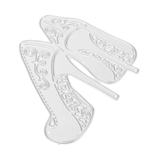 Angoily Stanzform High Heel aus Carbonstahl Robuste Schneide Schablone für DIY Scrapbooking Fotoalbum Kartengestaltung Handcraft Tool Kreative Bastelvorlage für Damen Silber Angoily Stanzform High Heel aus Carbonstahl Robuste Schneide Schablone für DIY Scrapbooking Fotoalbum Kartengestaltung Handcraft Tool Kreative Bastelvorlage für Damen Silber von Angoily