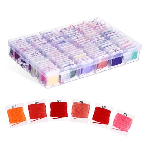 Angoily Stickereikabel Fäden Stickfaden Braun Bastelseide Kreuzen Sticken Bastelgarn Stoff Farbig Garn Für Armbänder Kreuzstichseide Farbe Pastell Rosa Bunt Ägyptische Baumwolle von Angoily
