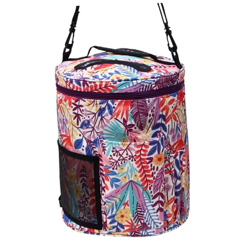 Angoily Strapazierfähige Garn Aufbewahrungstasche mit Ergonomischem Design Praktischer Seitenfächer für Scheren und Häkelnadeln Idealer Woll Organizer für Strick und Häkelprojekte Tragbar Angoily Strapazierfähige Garn Aufbewahrungstasche mit Ergonomischem Design Praktischer Seitenfächer für Scheren und Häkelnadeln Idealer Woll Organizer für Strick und Häkelprojekte Tragbar von Angoily