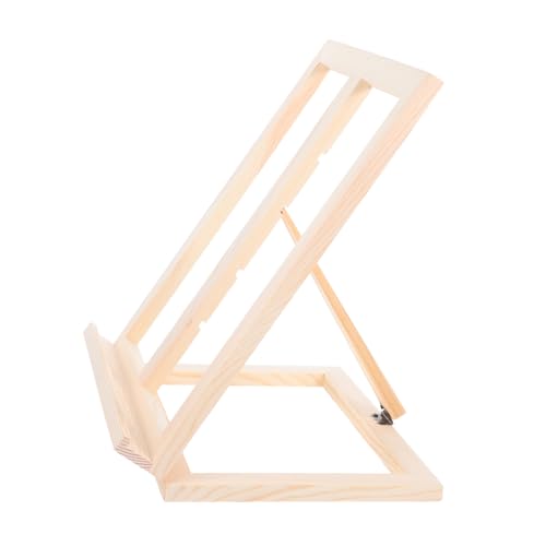 Angoily Student Leeristin ölmalerei zubehör Rezepthalter aus Holz Tischständer aus Holz Holzrezeptständer Tabletruhe verstellbare Malstaffelei Tischkunst-Staffelei Lehrbuchhalter Khaki von Angoily