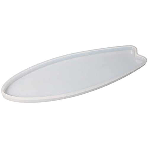 Angoily Surfboard Silikonform für Epoxidharz Wiederverwendbare DIY Untersetzerform Einfach zu Entnehmen zu Reinigen für Bastelprojekte von Angoily