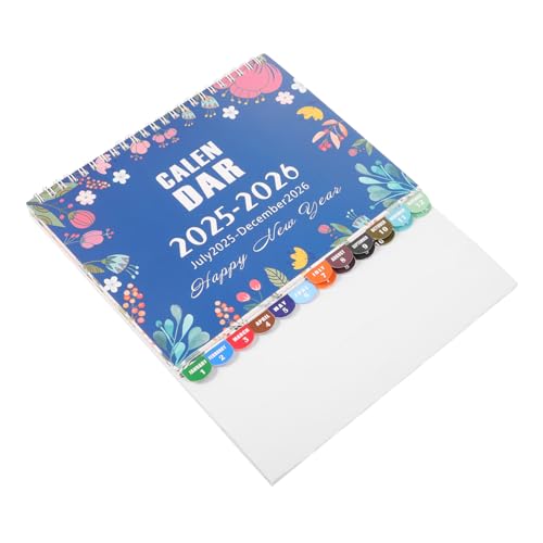 Angoily Tagesplaner Kalender 2026 257 2612 Doppelspiralgebundener Tischkalender Mit Notizblock Dekoratives Schreibtisch Planer Zubehör Für Das Familienbüro von Angoily