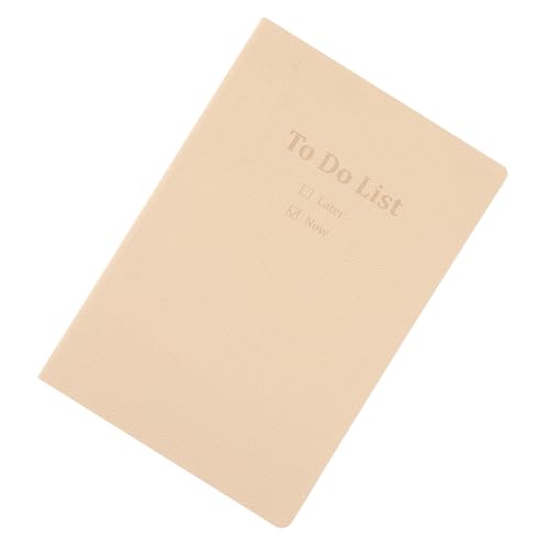 Angoily Tagesplaner Wochenplaner Notizblock Zeitschriftenplaner Schreibbuch Tägliches Aufgabenheft Tägliche Arbeit Journal Täglicher Planer Studentenplaner Notizbuch Papier Beige von Angoily