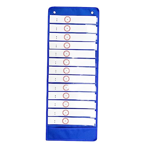 Angoily Tagesplanungs Pocket Chart mit Wiederverwendbaren Karten Transparentes Klassenzeitplan Organisationssystem für Schule und Büro für Aktivitäten und Routinen von Angoily