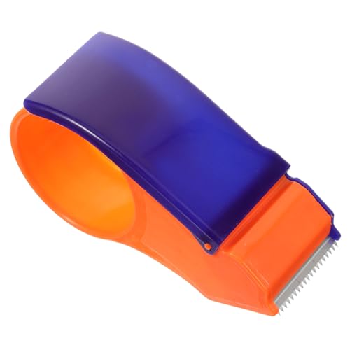 Angoily Tape Cutter Dispenser Praktischer Verpackungshelfer für Kartons Separtion Leicht und Tragbar Schneiden von Klebeband ohne Klebeband Enthalten Zufällige Farbe von Angoily
