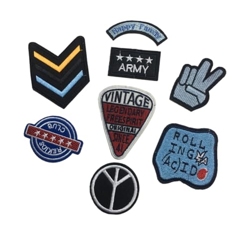 Angoily Teiliges Bestickte Kleine Aufnäher Bunte Stoffpatches zum Aufnähen Vielseitige DIY Applikationen für Jeans T Shirts Hüte Taschen und Kleidung Detailreiche Stickerei Angoily Teiliges Bestickte Kleine Aufnäher Bunte Stoffpatches zum Aufnähen Vielseitige DIY Applikationen für Jeans T Shirts Hüte Taschen und Kleidung Detailreiche Stickerei von Angoily