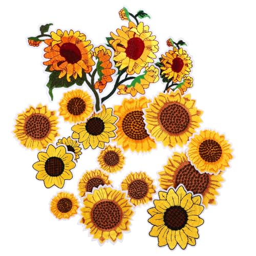 Angoily Teiliges Bestickte Sonnenblumen Bügelflicken für Kleidung Jeans Taschen DIY Textilapplikationen zum Aufnähen und Aufbügeln Langlebige Blumen Patches für Jacken Rucksäcke Angoily Teiliges Bestickte Sonnenblumen Bügelflicken für Kleidung Jeans Taschen DIY Textilapplikationen zum Aufnähen und Aufbügeln Langlebige Blumen Patches für Jacken Rucksäcke von Angoily