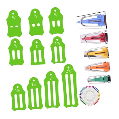 Angoily Teiliges Bias Tape Maker Set Langlebigem Material Vielseitiges Nähzubehör mit Faltwerkzeug und Nadeln Präzise Stoffkantenbandherstellung für Patchwork und Quilten Zeitsparend und Angoily Teiliges Bias Tape Maker Set Langlebigem Material Vielseitiges Nähzubehör mit Faltwerkzeug und Nadeln Präzise Stoffkantenbandherstellung für Patchwork und Quilten Zeitsparend und von Angoily