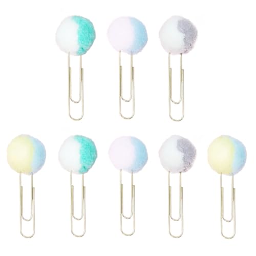 Angoily Teiliges Bunte Doppelfarbige Kuschelball Büroklammern aus Langlebige Scrapbook Paperclips mit Weichem Plüsch Große Dekorative Binding Pins für Basteln und Handwerk Zufällige Farbe Angoily Teiliges Bunte Doppelfarbige Kuschelball Büroklammern aus Langlebige Scrapbook Paperclips mit Weichem Plüsch Große Dekorative Binding Pins für Basteln und Handwerk Zufällige Farbe von Angoily
