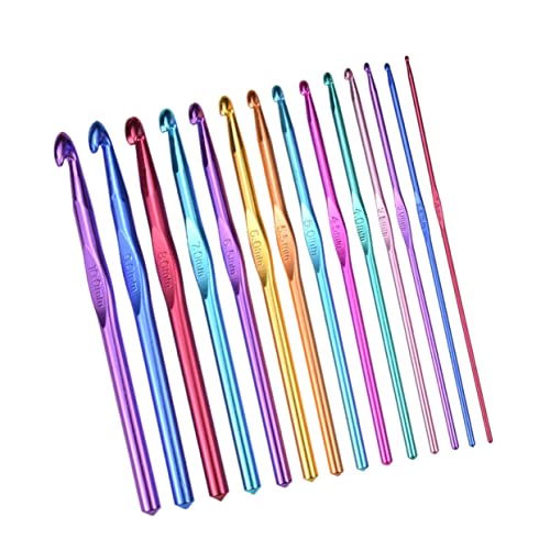 Angoily Teiliges Farbige Alumina Häkelnadeln Ergonomisch Rutschfest Verschiedene Langlebige Strickhaken für Anfänger und Profi für Schal Mütze Handschuhe Pullover Angoily Teiliges Farbige Alumina Häkelnadeln Ergonomisch Rutschfest Verschiedene Langlebige Strickhaken für Anfänger und Profi für Schal Mütze Handschuhe Pullover von Angoily