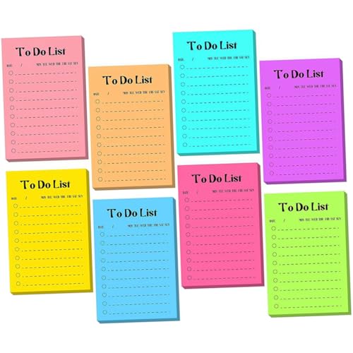 Angoily Teiliges Fluoreszierende Haftnotizen Mehrfarbige Tragbare Memo Pads Stark Haftende Notizzettel für Schule Büro Zuhause Vielseitig Einsetzbar für Planung und Organisation Angoily Teiliges Fluoreszierende Haftnotizen Mehrfarbige Tragbare Memo Pads Stark Haftende Notizzettel für Schule Büro Zuhause Vielseitig Einsetzbar für Planung und Organisation von Angoily