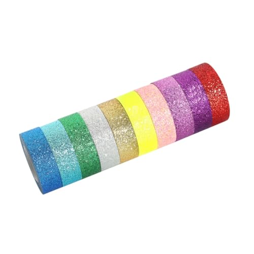 Angoily Teiliges Glitter Washi Tape Farbiges Dekoratives Klebeband mit Glitzereffekt Vielseitig für Scrapbooking DIY Basteln Büroetiketten und Kreative Heimdekoration Angoily Teiliges Glitter Washi Tape Farbiges Dekoratives Klebeband mit Glitzereffekt Vielseitig für Scrapbooking DIY Basteln Büroetiketten und Kreative Heimdekoration von Angoily