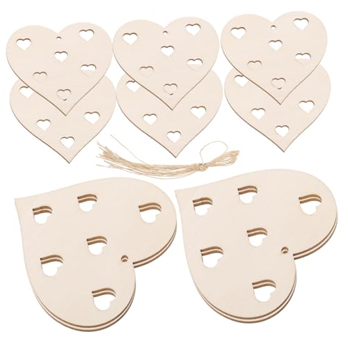 Angoily Teiliges Herzförmige Holzdekorationen zum Basteln Unbehandelte Holzscheiben für DIY Handwerk Kreative Holzherzen mit Aufhängeseil für Valentinstag Taufe und Partydeko Angoily Teiliges Herzförmige Holzdekorationen zum Basteln Unbehandelte Holzscheiben für DIY Handwerk Kreative Holzherzen mit Aufhängeseil für Valentinstag Taufe und Partydeko von Angoily
