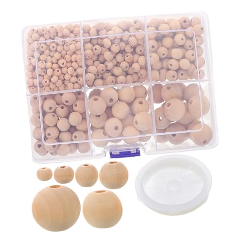 Angoily Teiliges Runde Holzperlen zum Auffädeln Natürliche DIY Bastelperlen mit Glatter Oberfläche Langlebig und Sicher für Schmuckherstellung Kreative Handarbeiten mit Kindern Angoily Teiliges Runde Holzperlen zum Auffädeln Natürliche DIY Bastelperlen mit Glatter Oberfläche Langlebig und Sicher für Schmuckherstellung Kreative Handarbeiten mit Kindern von Angoily