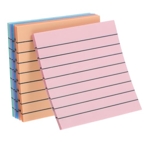 Angoily Teiliges Selbstklebender Farbiger Transparenter Memo Pads Kleine Praktische Notizblöcke mit Kästchen in Pastellfarben Vielseitige Haftnotizen für Büro Schule Zuhause von Angoily