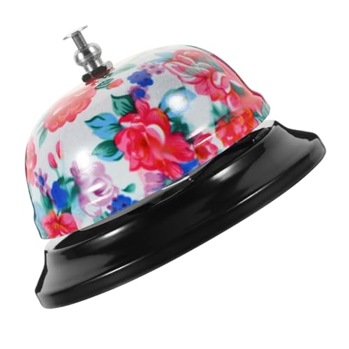 Angoily Tischglocke aus Metall mit Ergonomischem Griff Multifunktionale Serviceglocke für Restaurants Hotels Schule und Haustiertraining Retro Design für Klare Klangqualität von Angoily