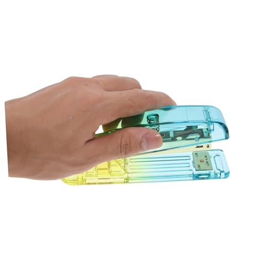 Angoily Tragbarer Acryl handhefter mit Stabilem Boden Modischem Blau gelb Farbverlauf Standardgroß Langlebig und Elegant für Büro Schule und Unterwegs Angoily Tragbarer Acryl handhefter mit Stabilem Boden Modischem Blau gelb Farbverlauf Standardgroß Langlebig und Elegant für Büro Schule und Unterwegs von Angoily