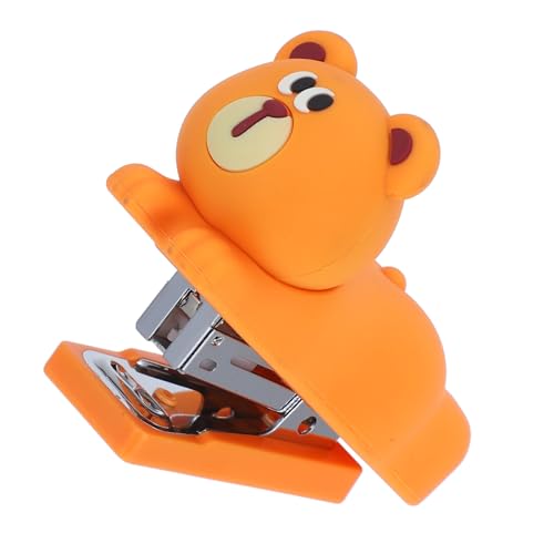 Angoily Tragbarer Hefter Mini-Hefter weiß Mini -Hefter Reisenheime Panda Desktop-Hefter Bürowefter kleiner Hefter Mini Handhefter zum Basteln Kinderhefter süßer Mini-Hefter Kieselgel von Angoily