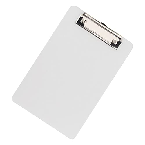 Angoily Transparent PVC Klemmbrett Tragbares Schreibbrett mit Robustem Clip für Büro Schule und Zuhause mit für Präzises Zeichnen und Schreiben von Angoily